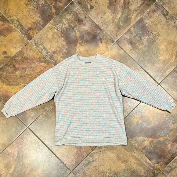 Southern Marsh Multicolored Strips Gray Seawash Rally Sweatshirt Medium - Picture 5 of 11